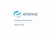 Investor Presentation March 2020filecache.investorroom.com/mr5ir_enova/311/download/Enova Invest… · This presentation contains forward -looking statements within the meaning of