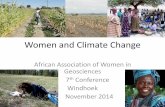 Women and Climate Change - Mines and Energy Nam · 2014-11-06 · •3 Leveraging South-South Partnerships ... Antarctica, South Africa, South America, India and Australia in same