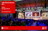 CeBIT Global Conferences 2017 - Deutsche Messe ... Note: The presentation title is the footer Adjust footer (for each slide or for all slides) via the menu bar: Insert | Text | Header