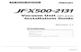 JFX500 Vacuum Unit Installation Guide - MIMAKI...E01 Terminal X1 0 0 E02 Terminal X2 7 1 E03 Terminal X3 8 5 E20 Terminal Y1 0 3.5 C05 Multistage frequency 1 0.00 20.00 C06 Multistage