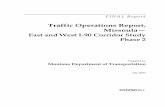Traffic Operations Report, Missoula—...BOI072000001.DOC 1 Purpose This memorandum addresses traffic updates to the FINAL REPORT, Interstate 90, Missoula East-West Corridor Study
