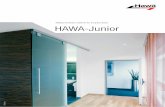 Sliding hardware systems for all-glass doors HAWA …...stationary glass. Suspension burglar-proof thanks to inside mounting. Both toughened safety glass (ESG) and laminated safety
