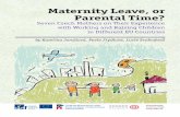 Maternity Leave, or Parental Time? - Gender Studiesgenderstudies.cz/download/MaternityLeave_ParentalTime.pdfKateřina Jonášová, journalist, publisher with two children (6 and 8