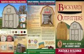 PORTABLE BUILDINGS - Backyard Outfitters€¦ · buildings, $200 on 12’ wide buildings, and $700 on 14’ wide buildings), plus your first month’s rent and we’ll set up a building