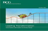 Leading Transformation: Conversations with Leaders on ...€¦ · Conversations with Leaders on Driving Change October 2011. ... ment consulting ﬁ rm and the world’s leading advisor