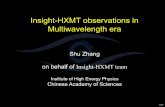 Insight-HXMT observations in Multiwavelength eraHistory of 慧眼Insight-HXMT 2017.6.15 Launched in Jiuquan, China 1970-80s balloon flight 1994 first proposal, 2011 funded In honor