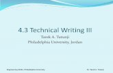 Tarek A. Tutunji Philadelphia University, Jordan · 2013-11-06 · Engineering Skills, Philadelphia University Dr. Tarek A. Tutunji Equations Separate equations from text. Number