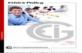 EIG Ethics Policy Rev A - Electro Industries/GaugeTech · Electro Industries/GaugeTech The Leader In Power Monitoring and Smart Grid Solutions Table of Contents Introduction 5 Our