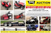 AUCTION · COUNTY AUCTION BARN - 9456 COLUMBUS RD., LOUISVILLE, OHIO 44641 Directions:From Alliance take State St. (SR. 173) 3 miles west of RT. 62 or east of SR. 44 on Columbus Rd.