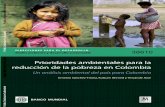 Prioridades ambientales para la reducción de la pobreza en … · económico y social en Colombia.El costo de estos problemas recae en la mayoría de los casos en los grupos de población