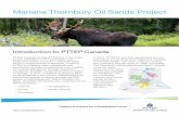 Mariana Thornbury Oil Sands Project · 2015-06-11 · collectively as the Mariana Oil Sands Project (MOSP). For the first stage of development of MOSP, PTTEPCA is proposing to construct