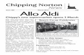 Issue 385 March 2016 50p Allo Aldi · Issue 385 March 2016 50p TownHs Co-op Celebrates ChippyHs new supermarket opens 3 March After rapid construction and a major
