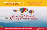 Fantasyland HoteL FCSSAA Annual NOVEMBER …fcssaa.org/wp-content/uploads/2019/09/2019-Conference...The 2019 FCSSAA Resilient People, Strong Communities Conference is being held at