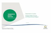 TASMANIAN Department of Justice STATE People Matter Survey ... · satisfied your employees are, workplace wellbeing, employee commitment, and employee perceptions of how well change
