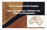 Art of Australia’s First Peoples · ABORIGINAL ART – It’s a white thing! This reflection paper will be in place of the KULA RING video reflection paper – although some of
