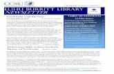 Elihu burritt library Newsletterlibrary.ccsu.edu/newsletter/spring17_newsletter.pdf · 2017-04-21 · Spring 2017 Volume 21, Number 2 3 CCSU ELIHU BURRITT LIBRARY NEWSLETTER “Need