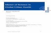 Master of Science in Global Urban Health · Handbook „Global Urban Health” 3 1. Programme 1.1 Purpose and characteristics of the MSc Global Urban Health The following module handbook