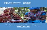 The Agricultural Integrated Surveys Programme AGRISurvey · • Training on sampling and MSF related to the AGRIS model ... Rotating Module 3 Production Methods and the Environment