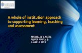 A whole of institution approach to supporting learning ...researchonline.jcu.edu.au/39999/1/Lasen Navin Hill 2015 Final.pdf · professional development, industrial relations and other