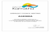 AGENDA...Ordinary Council Meeting – Agenda 20 June 2016 Page 4 11.7 REQUEST FOR INCREASE IN FUNDING FOR SAVING ANIMALS FROM 11.8 TOURISM ADVISORY GROUP 11.9 BUSINESS DEVELOPMENT