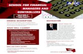 SCHOOL FOR FINANCIAL MANAGERS AND CONTROLLERS · PDF file 2019-04-10 · Booking ID: AIC032018 REGISTRATION FEES AICC Member: (before early bird, February 1, 2019) Si $1295 Non-Member: