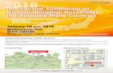 International Symposium on Disaster Mitigation Researches ...International Symposium on Disaster Mitigation Researches in Earthquake-Prone Countries ―Real time monitoring systems,