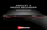 AMULET 5 MEDIA RECORDER - MNSi · amulet — rear Panel Name Description 1 cable/aNt in* For connecting to a cable tV or antenna source. 2 tV out* For connecting to an rF tV for loop-through.