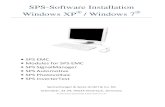 SPS-Software Installation Windows XP / Windows 7 · SPS-Software Installation Windows XP ... When using Windows XP the platform is started directly. Instructions for Installation_0412