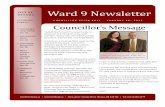 CITY OF Ward 9 Newsletter - WordPress.com · 2015-01-16 · Ward 9 Newsletter Councillor Keith Egli Your City. Your Community. Your News. January 16, 2015 City seeks community torchbearer