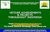 VETIVER ACHIEVEMENTS & PROJECTS THROUGHOUT INDONESIA · PDF file VETIVER ACHIEVEMENTS & PROJECTS THROUGHOUT INDONESIA Email: info@eastbalipovertyproject.org The Vetiver Network Homepage: