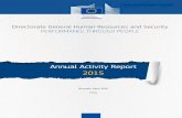 Directorate General Human Resources and Security ......2015 Brussels, April 2016 Final Directorate General Human Resources and Security PERFORMANCE THROUGH PEOPLE Ref. Ares(2016)2049339