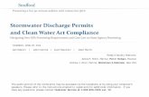 Stormwater Discharge Permits and Clean Water Act Compliancemedia.straffordpub.com/.../presentation.pdf · 4/26/2012  · What about MCM #1 (Public Education and Outreach)? Responsibility