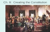 Ch. 8: Creating the Constitution · Creating the Constitution Independence Hall Philadelphia, Pennsylvania • Fifty-five delegates from 12 states attended (Rhode Island boycotted).