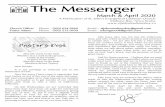 The Messenger€¦ · 04/03/2020  · The Messenger March & April 2020 A Publication of St. John's Evangelical Lutheran Church Mahone Bay, Nova Scotia Church Office: Phone - (902)