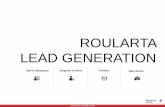 ROULARTA LEAD GENERATION · Vertalen intro door Roularta Lead Generation € 50 Schrijven + vertalen intro door Roularta Lead Generation € 200 Schrijven whitepaper + intro door
