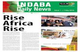 Issue 1 | 7 May 2016 SATravelTrade @SATravelTrade # ... · SATravelTrade @SATravelTrade #INDABA2016 Demonstrating that we are linked together by the ability to tell our story - Lulama