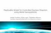 Replicable Model for Controlled Nuclear Reaction using ... · Hydrogen EngineeringApplication & Development Company. Fukushima. Effects of Fukushima. Cold Fusion Energy Solution Cold