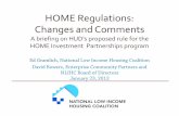 HOME Regulations: Changes and Comments · 23/01/2012  · marketing requirements. [§92.253(d)] • Not a “protection”: Allow tenant’s failure to follow a transitional housing