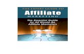 The Expert Guide to Affiliate · Affiliate Marketing Introduced Being in the affiliate marketing business is not that hard now with the Internet at your disposable. It is much easier