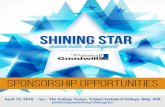 SHINING STAR - Palmetto Goodwillpalmettogoodwill.org/.../2018-Shining-Star-Awards... · SHINING STAR awards banquet 2 EVENT AT A GLANCE When: Thursday, April 19 Time: 5:30 p.m. VIP