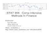 STAT 906: Comp Intensive Methods In Financesas.uwaterloo.ca/~dlmcleis/s906/slides1-100.pdf · 2004-09-22 · project planning, scheduling, •entertainment: restaurants, movies etc.