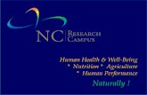 Human Health & Well-Being * Nutrition * Agriculture * Human … · 2018-03-22 · human health & well-being through nutrition & exercise 4 Economic ... Partners . Appalachian State