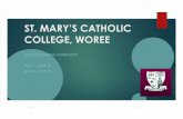 ST. MARY’S CATHOLIC COLLEGE, WOREE · ST. MARY’S CATHOLIC COLLEGE, WOREE MASTER PLANNING WORKSHOPS DAY 1 -13.05.19 DAY 2 -27.05.19. DAY 1. WHAT IS A BUILDING MASTER PLAN Work