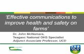 ‘Effective communications to · 2019-05-13 · Dr John McNamara Geo-demographic study (H.S.A.) Dr David Meredith Animal Welfare and Safety Dr Mickeal Mazurek. Impact of Disability
