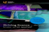 Driving licence – do you know what applies? · • Lessons for category AM licence • Driving test • Theory test • Practical test • Motorcycle manoeuvres test • After the