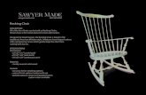 Comb Back Rocking Chair - Sawyer Madesawyermade.com/.../2019/03/Comb-Back-Rocking-Chair.pdf · Rocking Chair DESCRIPTION All of the Arm Chairs can be built as Rocking Chairs. Shown