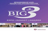 SPONSORSHIP AND EXHIBITOR OPPORTUNITIES€¦ · Corporate logo on display banner on main stage and in every room Advertisement in the attendee handbook Full page back cover Half page