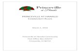 PRINCEVILLE AT HANALEI COMMUNITY · PDF file Holiday Decorations & Lighting. ... ARTICLE I. INTRODUCTION Princeville at Hanalei Community Association (PHCA) is a Hawaii non-profit