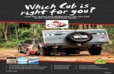 FIND OUT WHICH CUB WORKS BEST FOR YOU AND START YOUR ... · camper trailer business for over 50 years, making us the longest running Australian-Made Camper Trailer manufacturer in