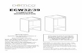Ironwood End of Range Computer Workstation Assembly · WORKSTATION IMPORTANT! Assembly may require the assistance of another person. Before you begin assembly: READ THE DIRECTIONS